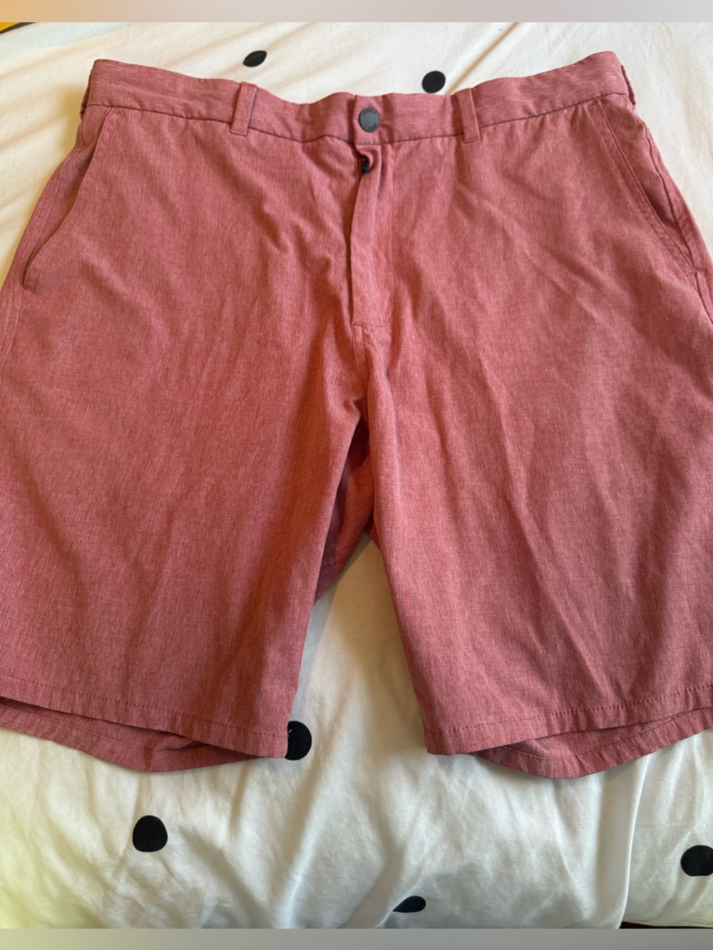 johnnie-O Men's Flat Front Shorts in Dusty Rose